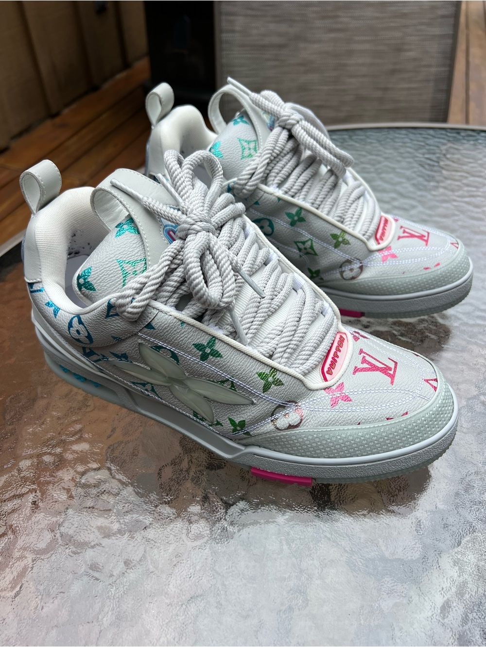 Louis Vuitton White Trainer Sneakers - Picture 4 of 12